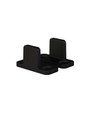 Orca Hardware Barn Door-Flat Track Adjustable Metal Guide, Matte Black