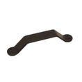 Orca Hardware Barn Door Bent Pull 9" Angle, Matte Black