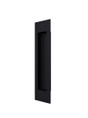 Orca Hardware Rectangular Pull For Sliding Doors 8", Matte Black