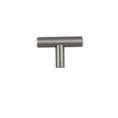 Orca Hardware Ck-12001 T-Pull Bar Cabinet, 2" Width, Steel, Satin Nickel