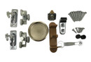 Orca Hardware Bpk1100 Series Hardware Pack For Adding 3Rd Door To System, Includes (1) Stop, (1) Guide, (1) Angle Stop, (1) Pull, (2) Hangers