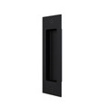 Orca Hardware Rectangular Pull For Sliding Doors 6.5", Matte Black