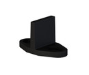 Orca Hardware Barn Door-Flat Track Metal Guide For, Matte Black
