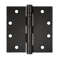 Orca Hardware Commercial Steel Hinge 4-1/2" X 4-1/2" Square Corner Ball Bearing, /Orb, Oil Rubbed Dark Bronze