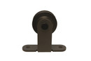 Orca Hardware Barn Door-Flat Track Top Mount Hanger, Matte Black