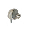 Orca Hardware Dome Floor Stop Low Rise With Gray Tip, Satin Nickel