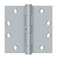 Orca Hardware Commercial Steel Hinge Butt, 4-1/2" X 4-1/2" Square Corner Ball Bearing, Nrp Non-Removable Pin, 32D, Satin Stainless Steel