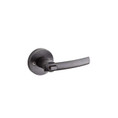 Kwikset Sydney Keyed Entry Lever Smartkey With Round Rose, 6-Way Adjustable Latch And Round Corner Strike, Venetian Bronze