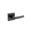 Kwikset Sydney Keyed Entry Lever Smartkey With Square Rose, 6-Way Adjustable Latch And Round Corner Strike, Venetian Bronze