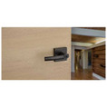 Kwikset Sydney Keyed Entry Lever Smartkey With Square Rose, 6-Way Adjustable Latch And Round Corner Strike, Venetian Bronze
