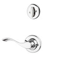 Kwikset Balboa Lever Interior Single Cylinder Handleset Trim Right Hand, Bright Polished Chrome