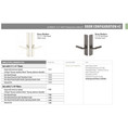 Emtek 12A1 Multi Point Door Lock - Brass Modern Door Configuration 2 Keyed Entry Lever Set with American Cylinder Above Handle