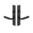 Emtek 12A1 Multi Point Door Lock - Brass Modern Door Configuration 2 Keyed Entry Lever Set with American Cylinder Above Handle