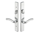 Emtek 15A1 Multi Point Lock Trim (Door Config 5) - Brass Plates, Modern Style (1.5" x 11") | Polished Chrome