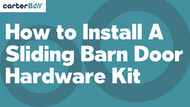 How to Install a Sliding Barn Door Hardware Kit 