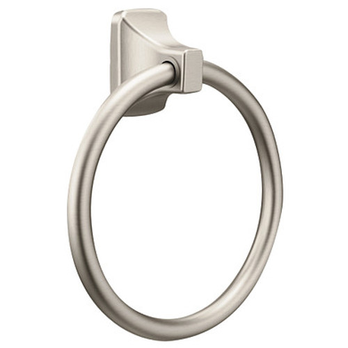 Moen Contemporary Towel Ring / Lucite, Brushed Nickel