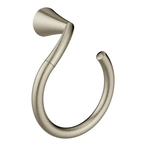 Moen Glyde Towel Ring, Brushed Nickel