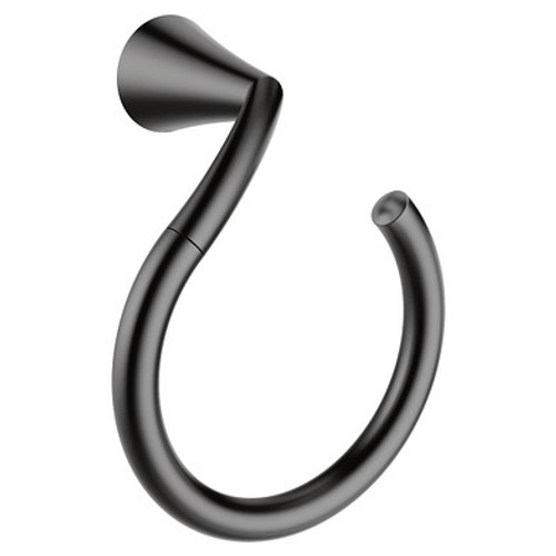 Moen Glyde Towel Ring, Matte Black Moen Glyde Towel Ring, Matte Black