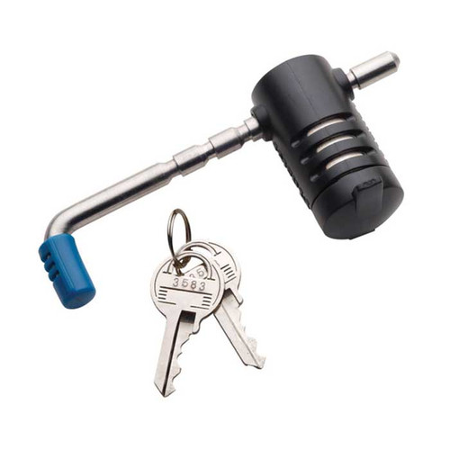 Master Lock Trailer Coupler Latch Lock Adjustable Stainless Steel, Keyed Different, 6 Ing Positions From 9/16" (14mm) To 2-3/4" (70mm)
