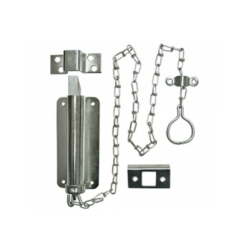 Cal-Royal 24" Chain Bolt Hardened Steel, Chromium, Zinc