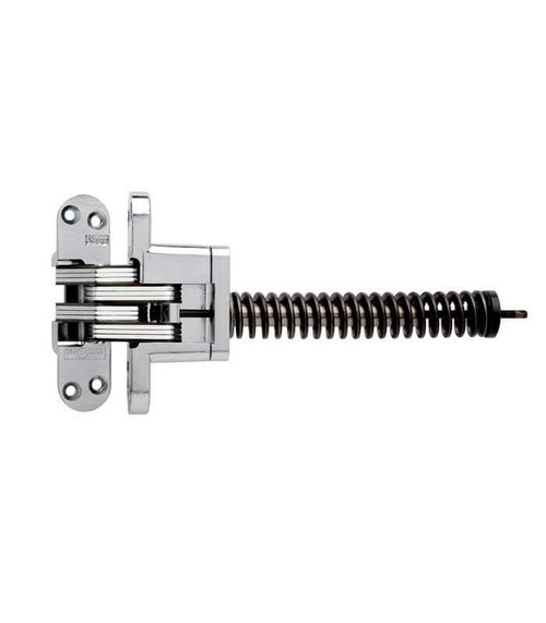 Soss Model 218Ic Invisible Closer Hinge For 1-3/4" Door 20 Minute Fire-Rated, Satin Chrome