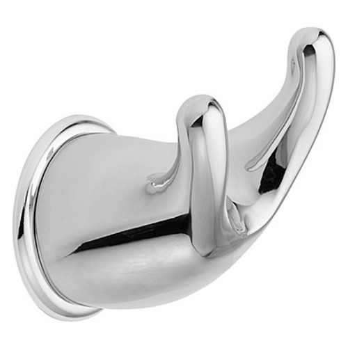 Moen Mason Double Robe Hook, Polished Chrome