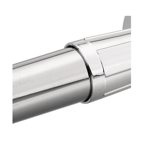 Moen Donner Straight Shower Curtain Rod, Aluminum 1” Diameter X 5' Length Smooth, Polished Chrome