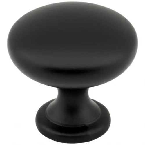 Hardware Resources 3910 Cabinet Knob 1-3/16" Diameter . Packaged With One 8-32 X 1-1/8" Screw., Matte Black