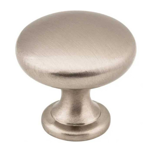 Hardware Resources 3910 Cabinet Knob 1-3/16" Diameter . Packaged With One 8-32 X 1-1/8" Screw., Satin Nickel