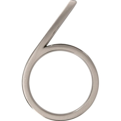 Hillman House Number-6 Distinctions 5" Floating Mount -, Nickel