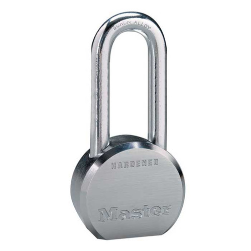 Master Lock Pro Series Solid Steel Padlock, 5-Pin, Keyed Different, Body Width: 2-1/2" (64mm), Shackle Length: 2" (51mm), Shackle Width: 7/8" (22mm), Shackle Diameter: 7/16" (11mm)