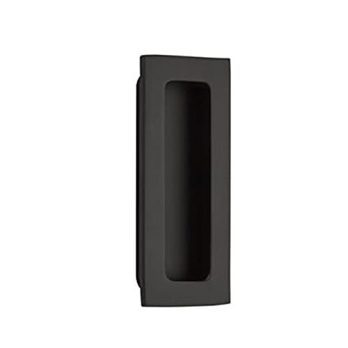 Emtek Flush Pull Modern Rectangular, 1-3/4" Width X 4" Length, Flat, Matte Black Emtek Flush Pull Modern Rectangular, 1-3/4" Width X 4" Length, Flat, Matte Black