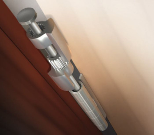 Perfect Products Door Saver 3 Low Profile Doorstop Commercial Saver Ultra Stop, Satin Chrome