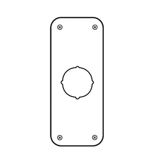 Don-Jo Remodeler Plate For Locks With Safety Bolts, 9" Length, 3-1/2" Width, 0.032 Gauge, Satin Stainless Steel