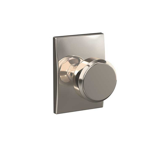 Schlage Residential Fc21 Custom Combined Passage-Privacy Knob Set And, Bowery, Century Decorative Trim, Bright Polished Nickel