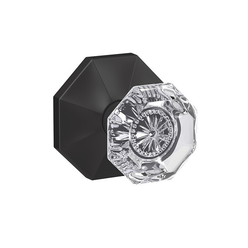 Schlage Residential Fc21 Custom Combined Passage-Privacy Knob Set And, Alexandria, Rosewood Decorative Trim, Matte Black