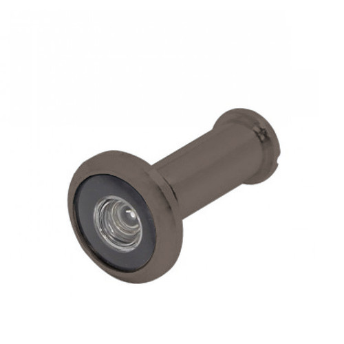 Cal-Royal Brass Door Viewer 180°, 1/2" Bore, Plastic Lens, For 1-3/8" To 2" Thick S, Oil Rubbed Dark Bronze