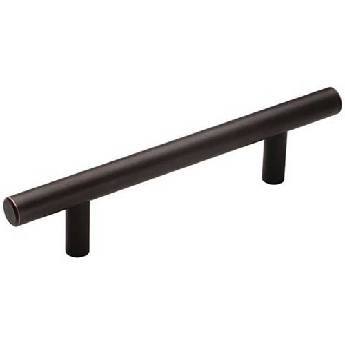 Amerock Bar Pull, Cabinet Pull, Steel, 3-3/4" (96 mm) Ctc, Antique Bronze
