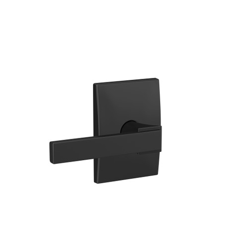 Schlage Residential Fc21 Custom Combined Passage-Privacy Lever Set And, Northbrook, Century Decorative Trim, Matte Black