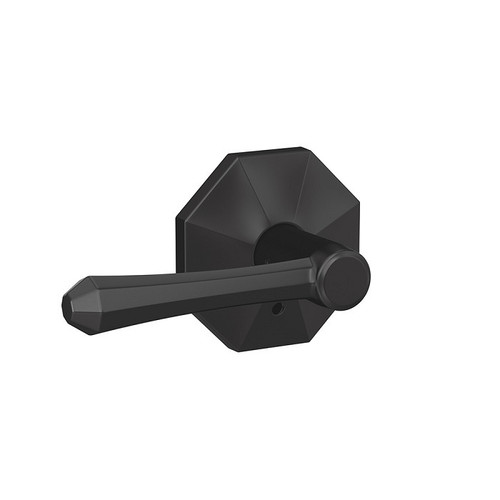 Schlage Residential Fc21 Custom Combined Passage-Privacy Knob Set And, Dempsey Lever, Rosewood Decorative Trim, Matte Black