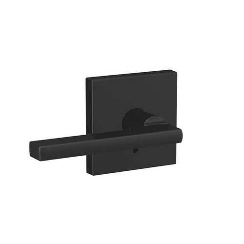 Schlage Residential Fc21 Custom Combined Passage-Privacy Lever Set And, Latitude, Collins Decorative Trim, Matte Black