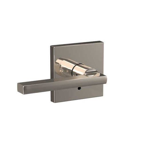 Schlage Residential Fc21 Custom Combined Passage-Privacy Lever Set And, Latitude, Collins Decorative Trim, Bright Polished Nickel
