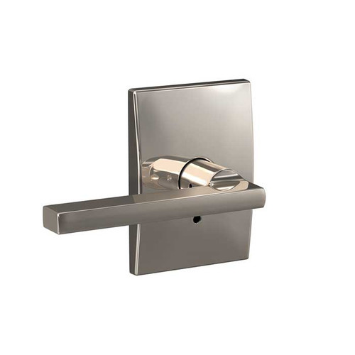 Schlage Residential Fc21 Custom Combined Passage-Privacy Lever Set And, Latitude, Century Decorative Trim, Bright Polished Nickel