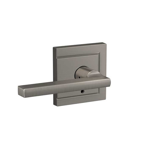 Schlage Residential Fc21 Custom Combined Passage-Privacy Lever Set And, Latitude, Upland Decorative Trim, Satin Nickel