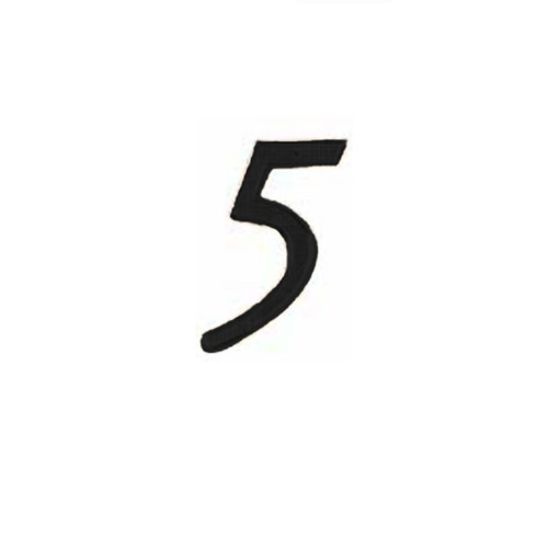 Philadelphia Hardware Group Mhn-04 Metal 4" House Number-6, Black