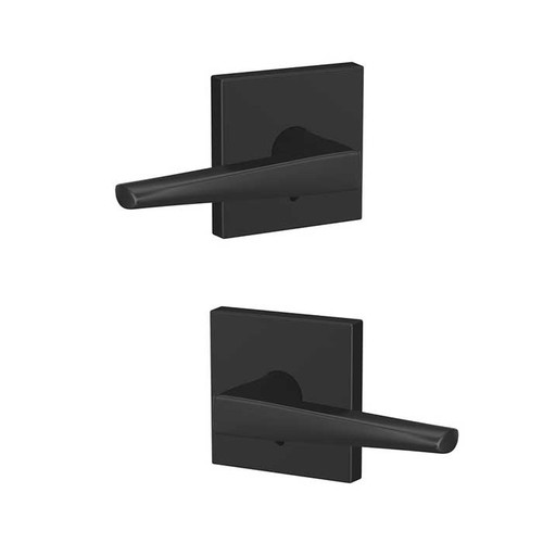 Schlage Residential Fc172 Custom Non-Turning Lever Set Double Dummy (Pair), Eller, Collins Decorative Trim, Matte Black