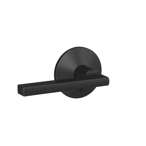 Schlage Residential Fc21 Custom Combined Passage-Privacy Lever Set And, Latitude, Kinsler Decorative Trim, Matte Black
