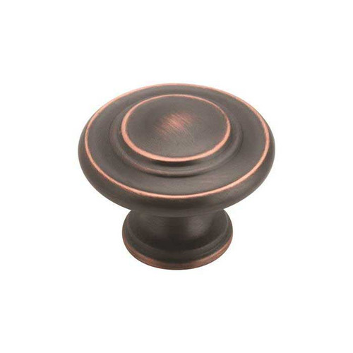 Amerock Inspirations Cabinet Knob 1-5/16" (33 Mm) Diameter In, Oil Rubbed Bronze