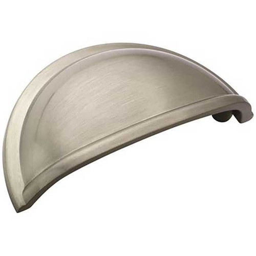 Amerock Cup Pull Cabinet Pull 3" (76 mm) Ctc, Satin Nickel