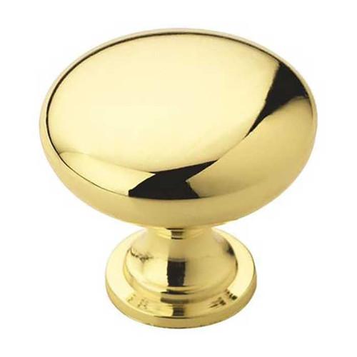 Amerock Edona Cabinet Knob 1-1/4" (32 mm) Diameter, Polished Brass